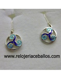 Pendientes con triskel celta esmaltado ref EF071