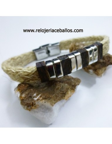 Pulsera cuerda trenzada unisex ref 437
