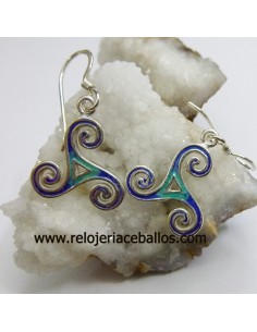 Pendientes con trisquel esmaltado ref 127-0080