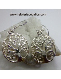 Pendientes árbol de la vida con gancho