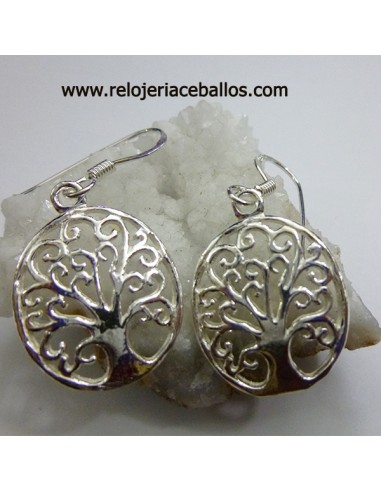 Pendientes árbol de la vida con gancho