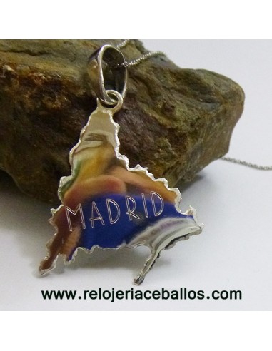 Mapa de Madrid en plata MP3