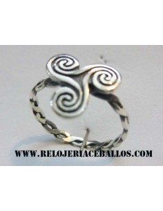 Sortija con Triskel de plata REF STR8