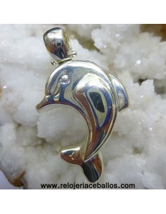 Delfín de plata de ley colgante ref S4B