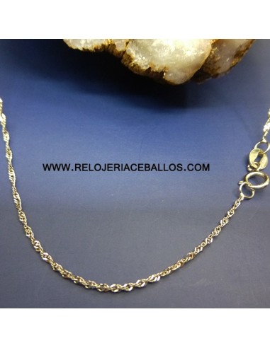 Cadena Singapur oro blanco ref SGB45