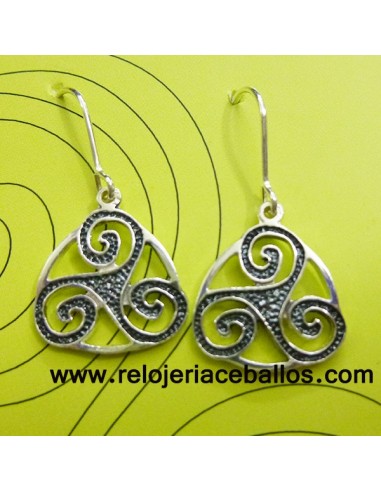 Pendientes celtas con triskel ref R731