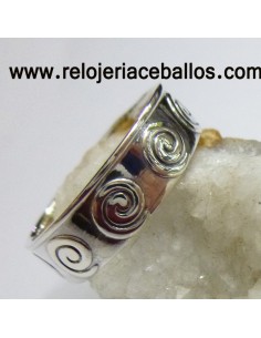 Anillo con espiral de plata 143-0006