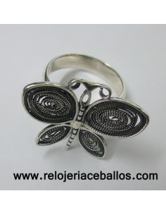 Anillo Mariposa de Plata HDF 2
