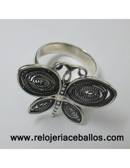 Anillo Mariposa de plata HDF