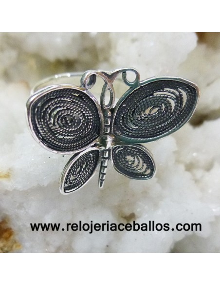 Anillo Mariposa de plata HDF