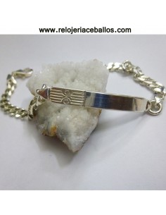Pulsera esclava de plata X60