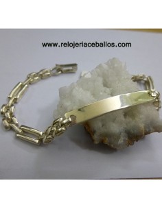 Pulsera esclava de plata PANT1