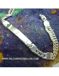 Pulsera esclava  plata 1X18B
