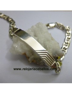 Pulsera esclava  plata 2X59