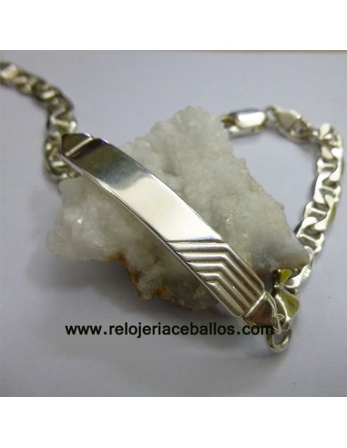 Pulsera esclava  plata 2X59