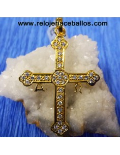 Cruz de la Victoria de plata y chapado 6552