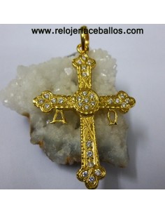 Cruz de la Victoria de plata acabado chapado 6544