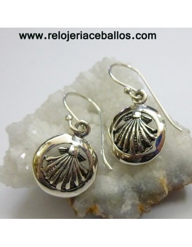 Pendiente Concha de plata 121-0128