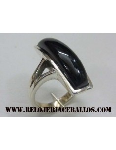Sortija Azabache y plata 1AI52