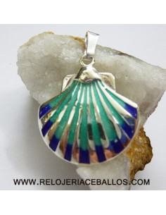 Vieira esmaltada colgante 101-144