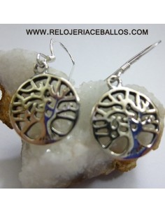 Árbol de la Vida pendientes de plata  320-0529