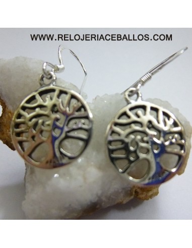 Árbol de la Vida pendientes de plata  320-0529