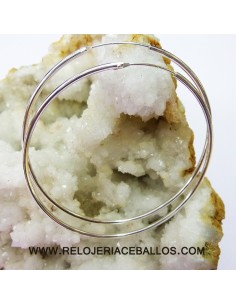 Aretas pendientes de plata grande y fino 350-2
