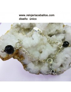 Pulsera de azabache y bruja X64A