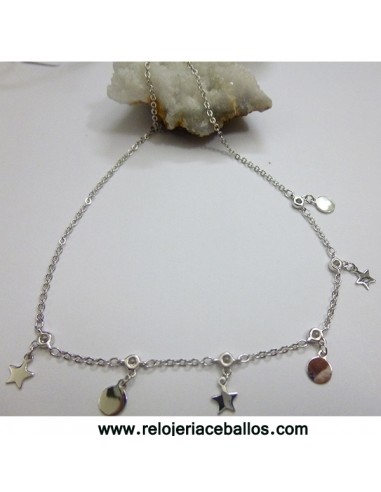 Gargantilla de plata doble 645A