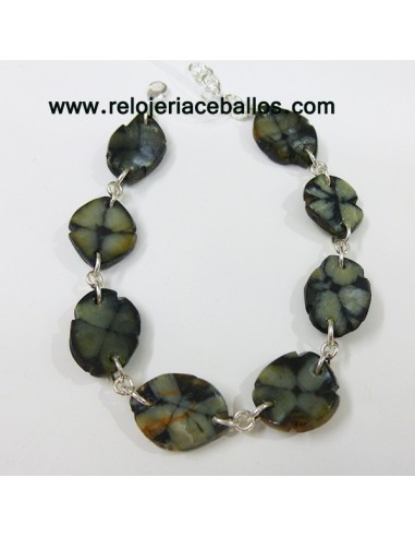 Pulsera de Quiastolita y plata BPQ3