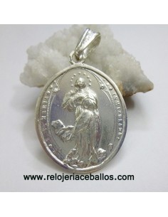 Medalla de la Inmaculada Concepción en plata INMA