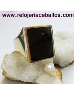 Sello de Plata de ley con Azabache SELLOAZ