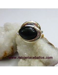 Sortija de Plata y Azabache...