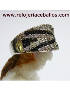 Anillo en Plata y Circonitas n 14