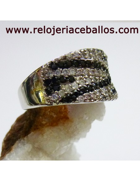 Anillo en Plata y Circonitas n 14