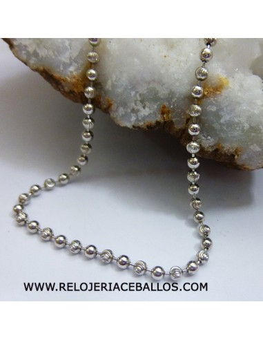 Cadena de Bolitas tallada CBL70