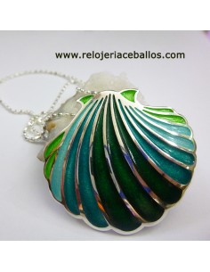 Concha de Plata y esmalte T029156