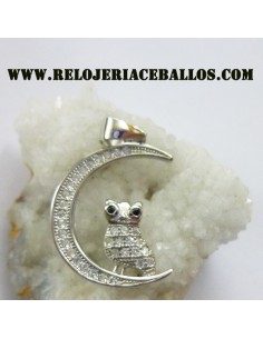 Colgante de plata Luna y...