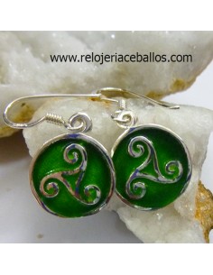 Pendientes celtas con trisquel ref127-0012 2