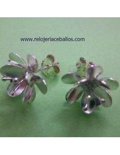 Flor Pendientes de Plata...