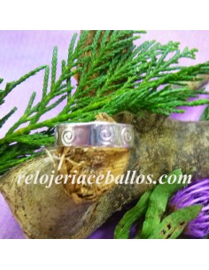 Anillo con espiral de plata 143-0006 2