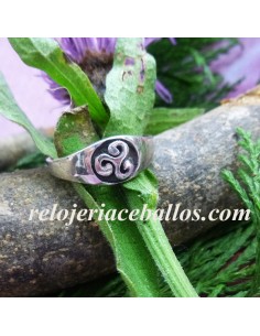 Sello con Triskel de Plata 146-0003