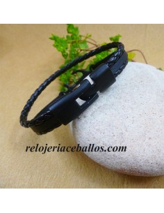Pulsera Ancla y Cuero para Caballero 867-41 2