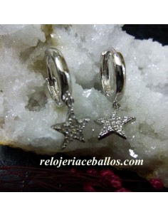 Areta de plata con estrella de pedrería 5473 2