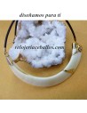 Gargantilla con Colmillos de Jabalí y Oro GCORO