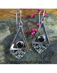 Pendientes de plata y...