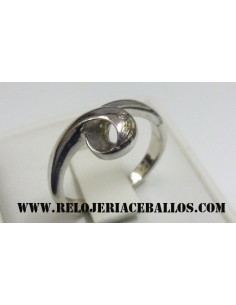 Anillo de Plata y Brillante num 14
