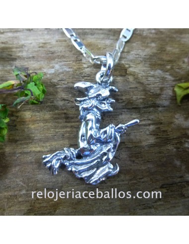 Colgante de Plata con Bruja SBR