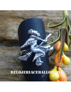 Anillo de Plata con Bruja...