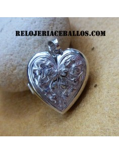 Guardapelo de Plata en forma de Corazón